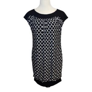 Donna Morgan Black And White Dress Size 8